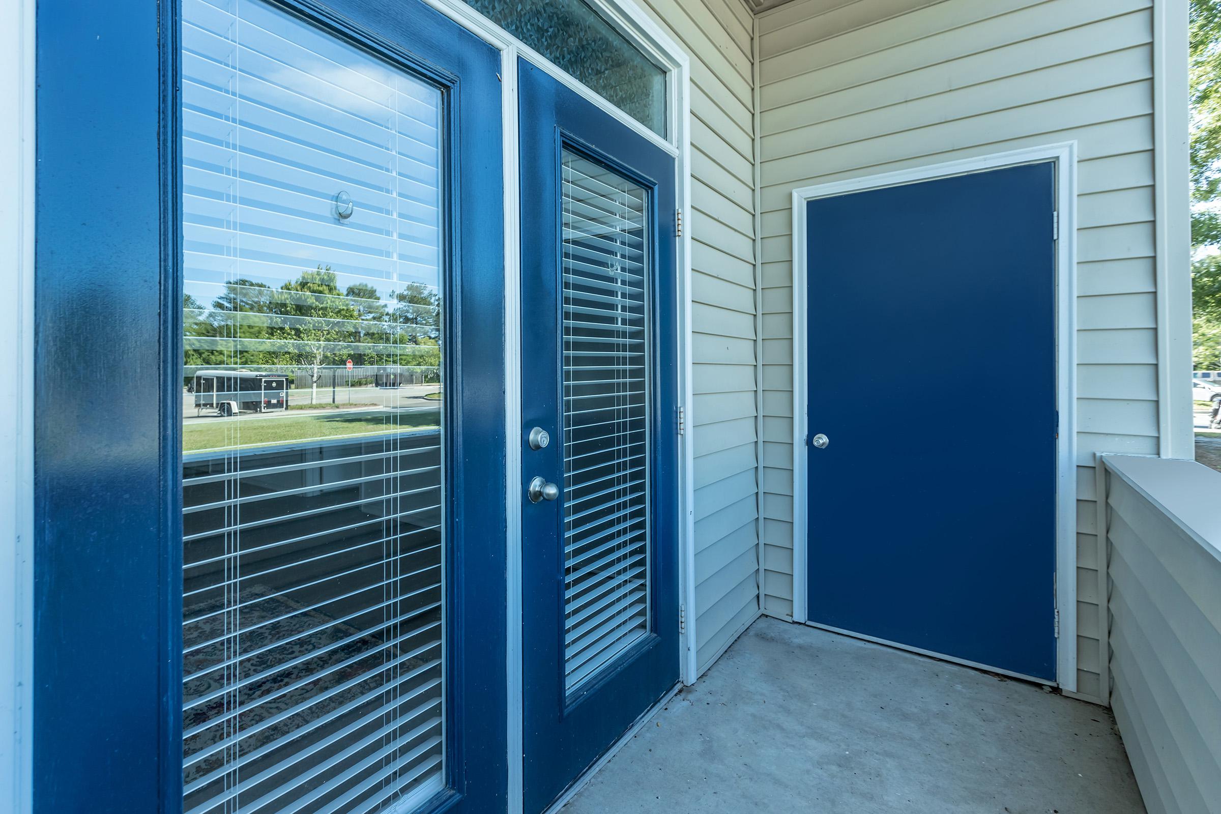 a close up of a door