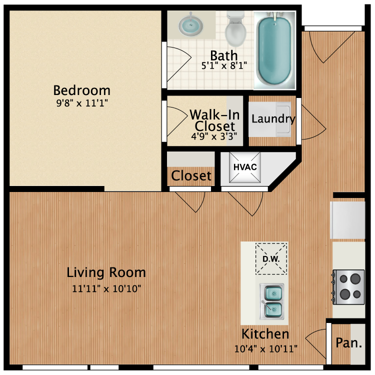 Floor plan image of Studio