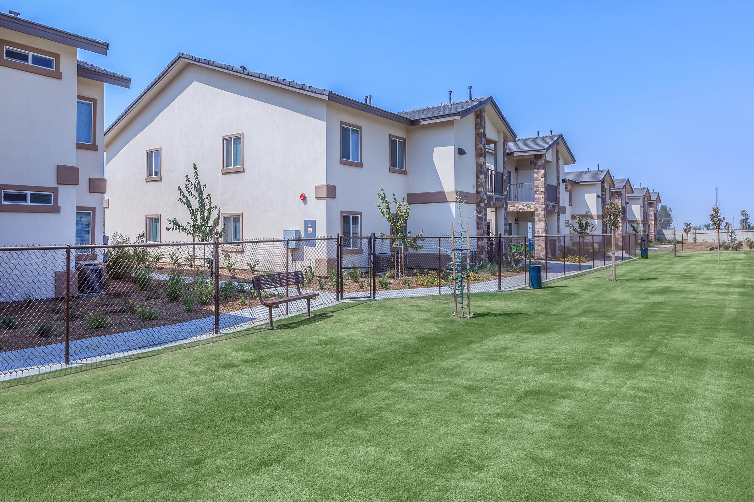 a house with a grass field