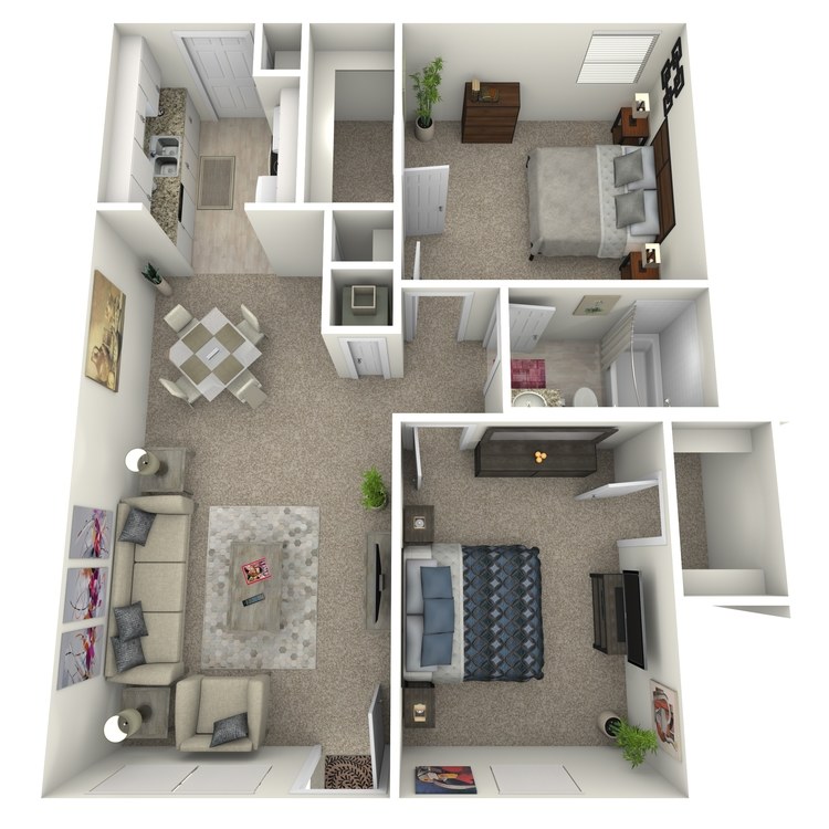 Floor plan image of 2 Bed 1 Bath Flat