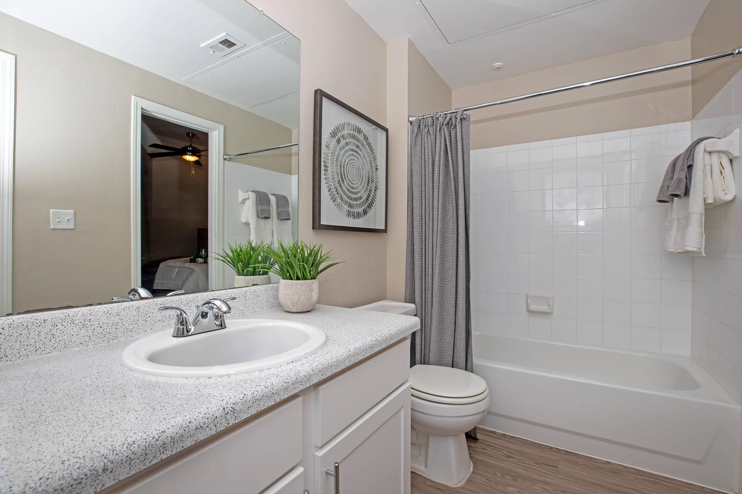 a bathroom with a white sink