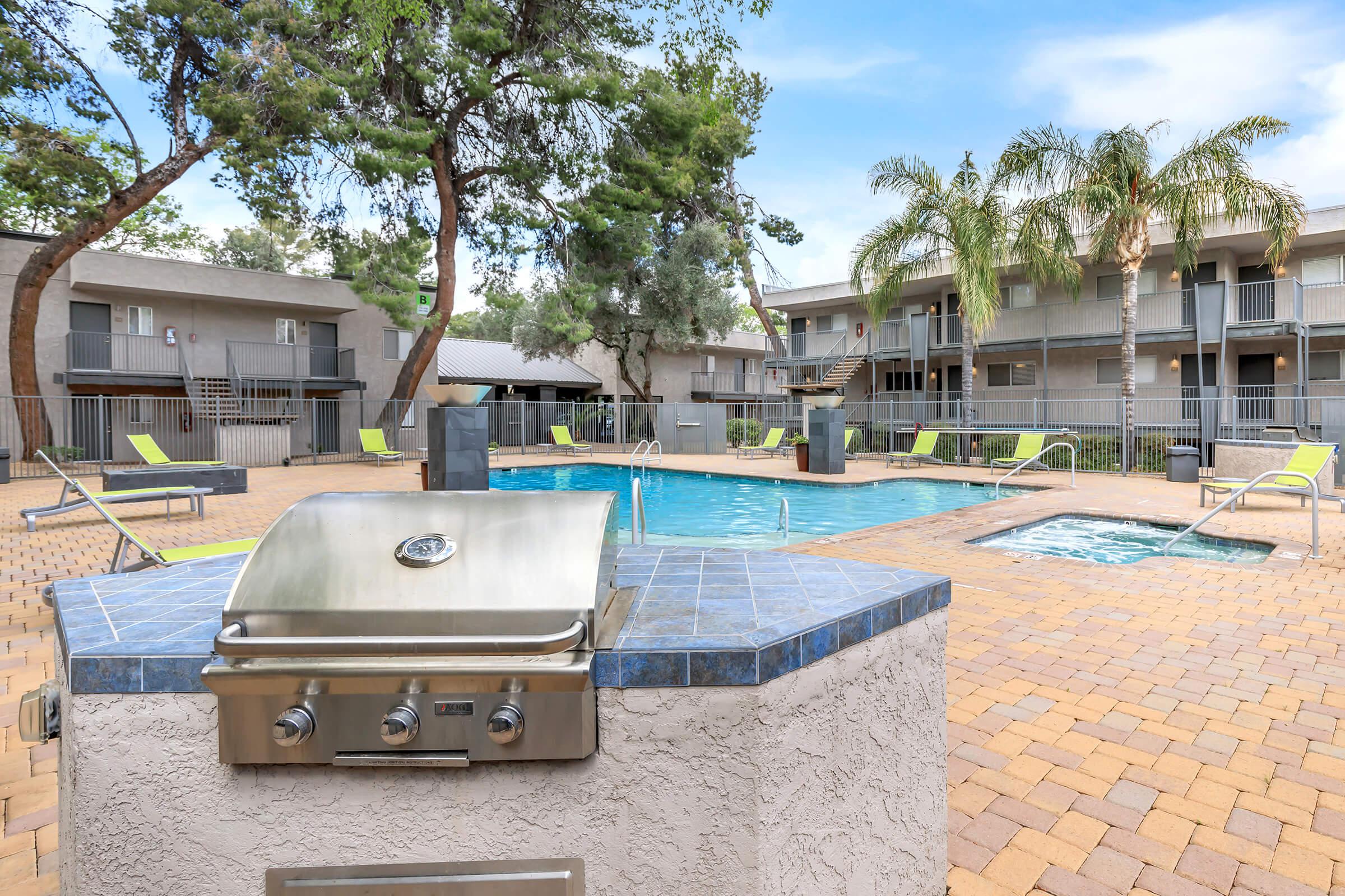 BARBECUE POOLSIDE