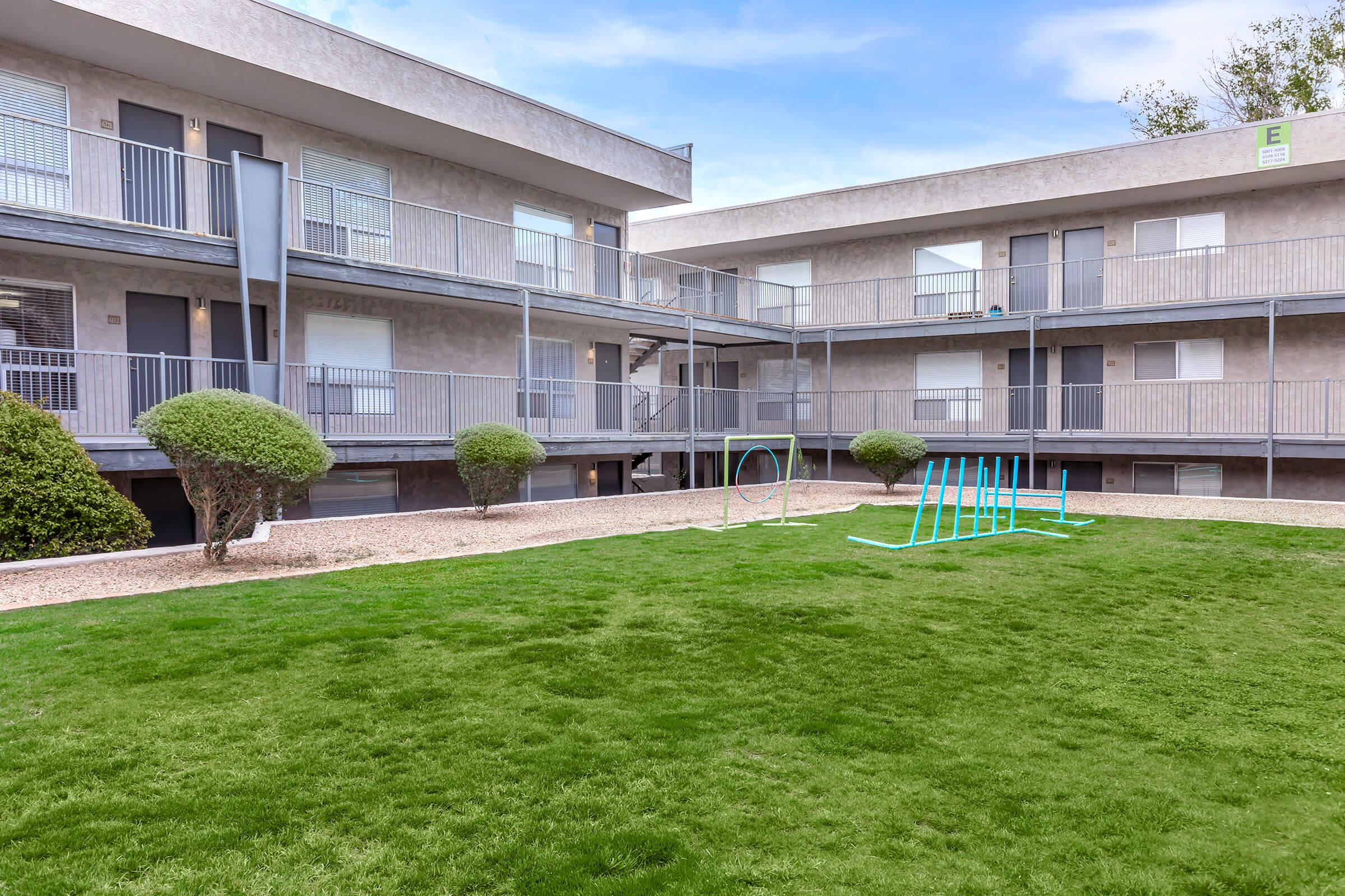 a large lawn in front of a house