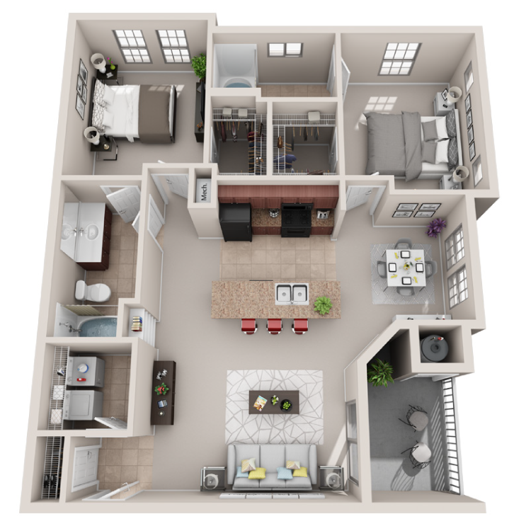 Floor plan image of The Duet