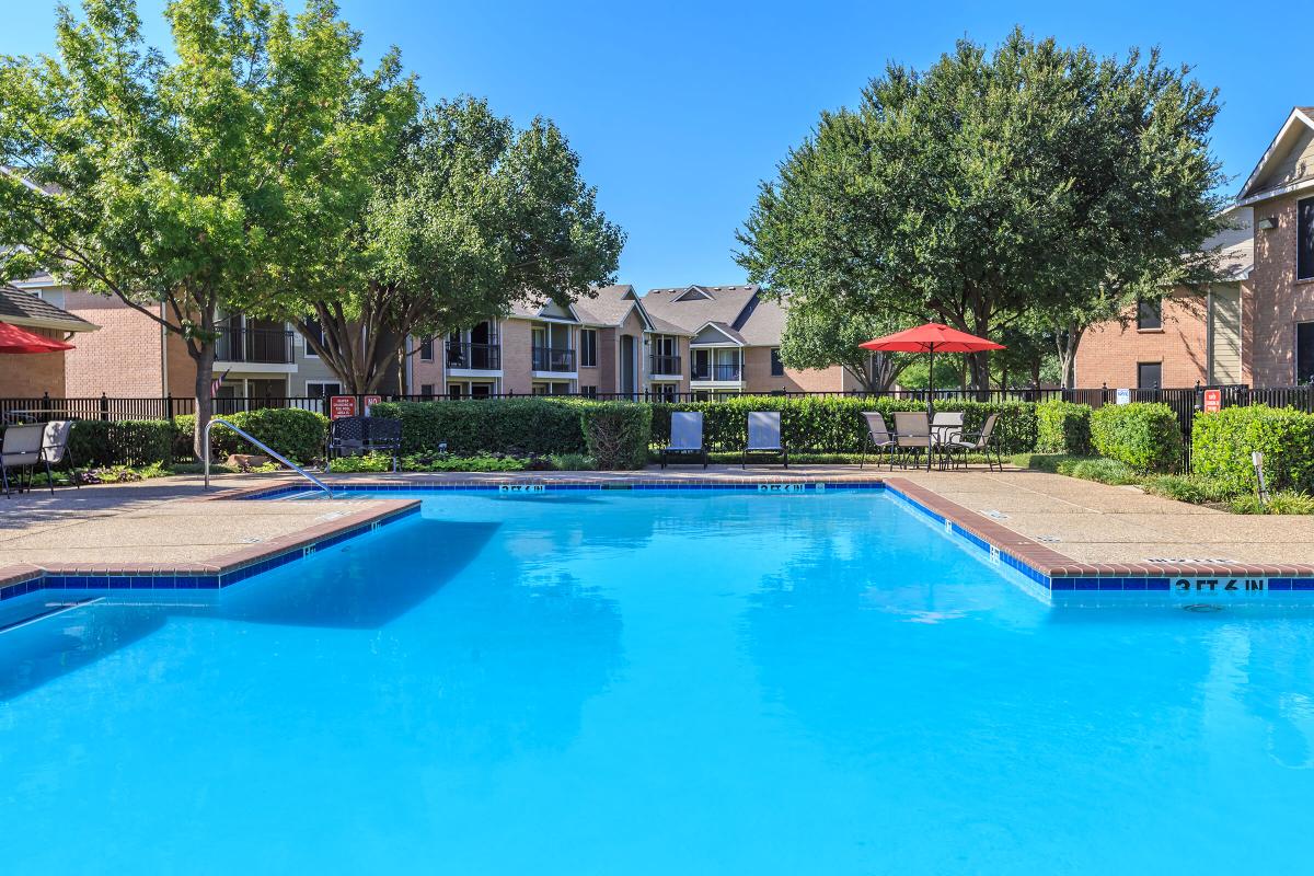 SHIMMERING SWIMMING POOL IN FORT WORTH, TEXAS