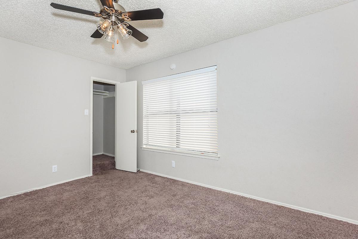 a room with white walls