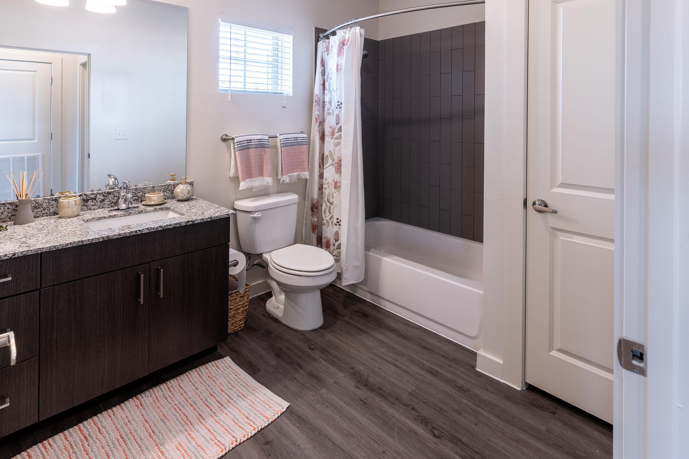 a room with a sink and a window