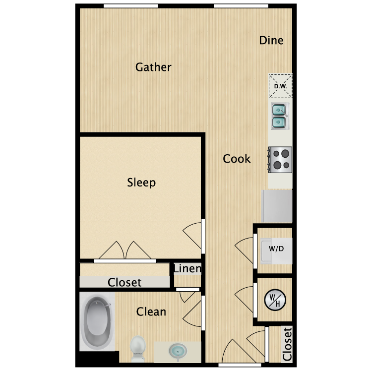 Floor plan image of Soho Studio