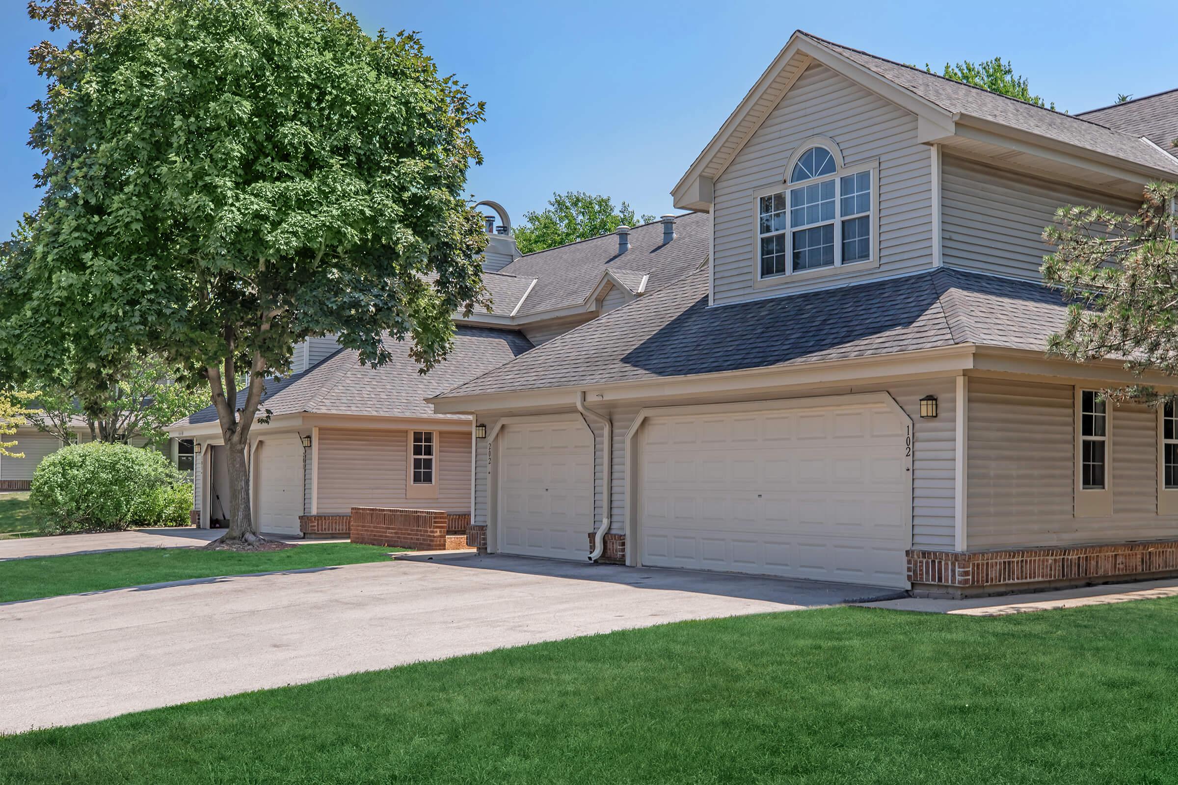 a large lawn in front of a house