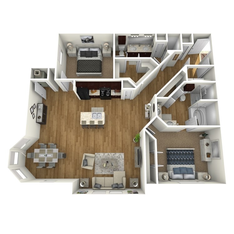 Floor plan image of Waterfront A