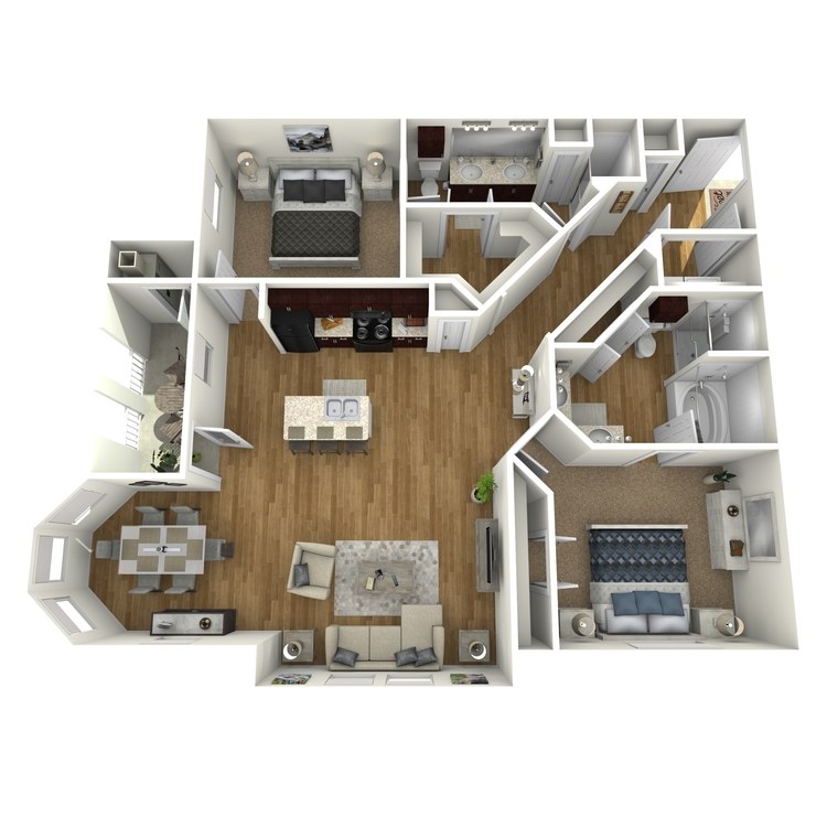 Floor plan image of Waterfront B