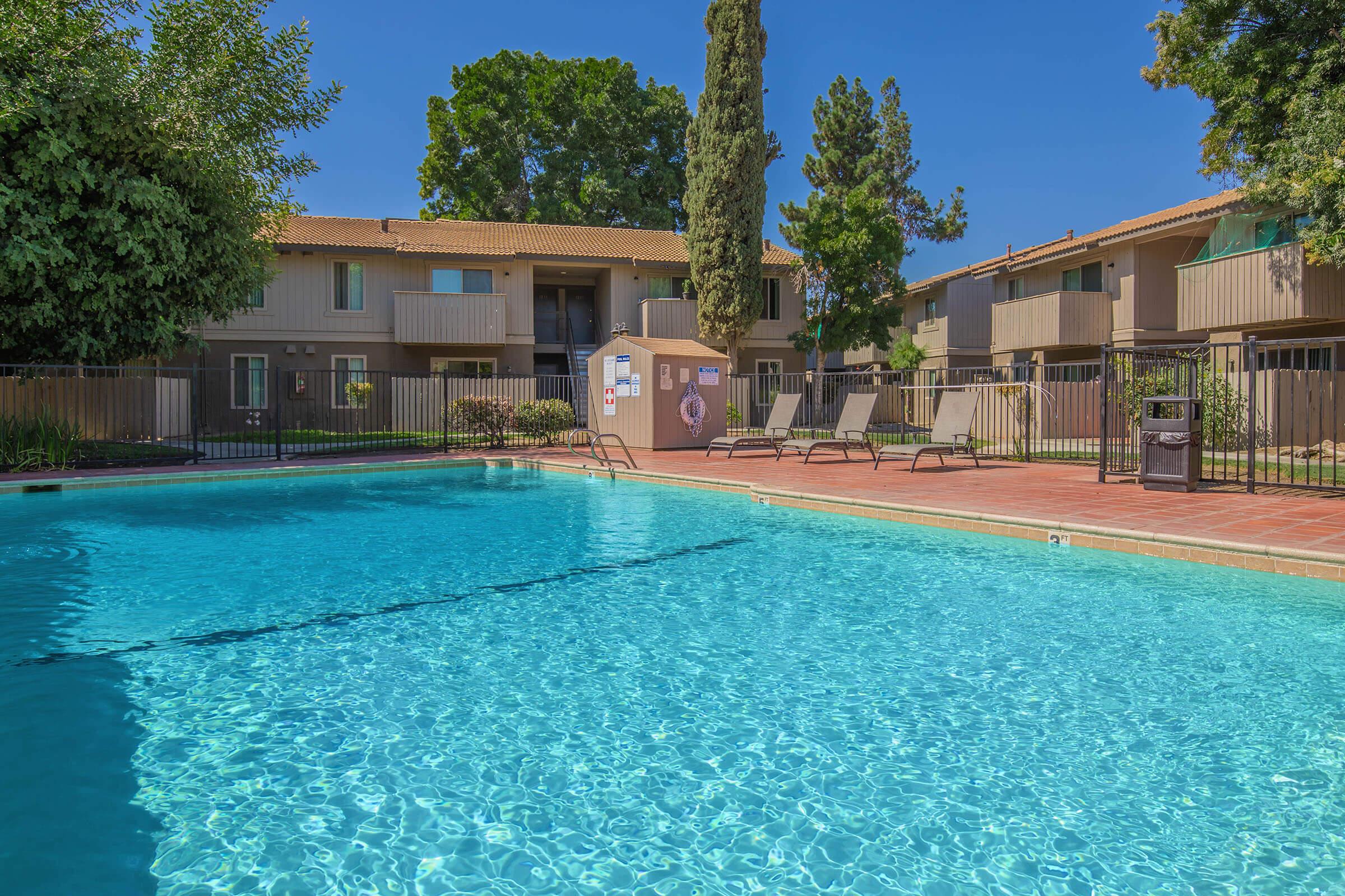 a small house in a pool of water