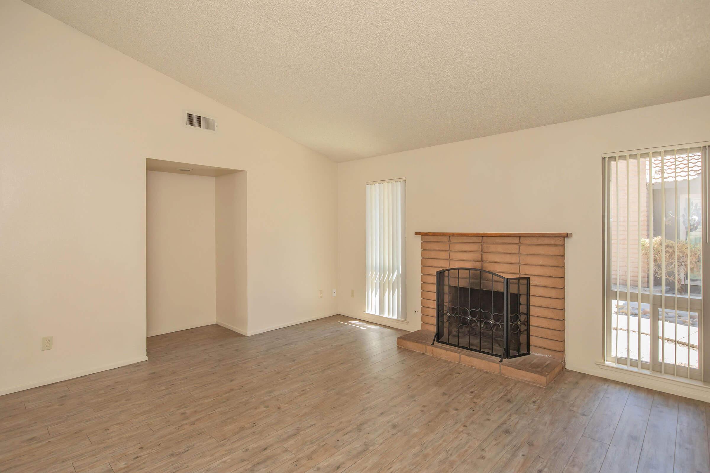 a room with a wooden floor