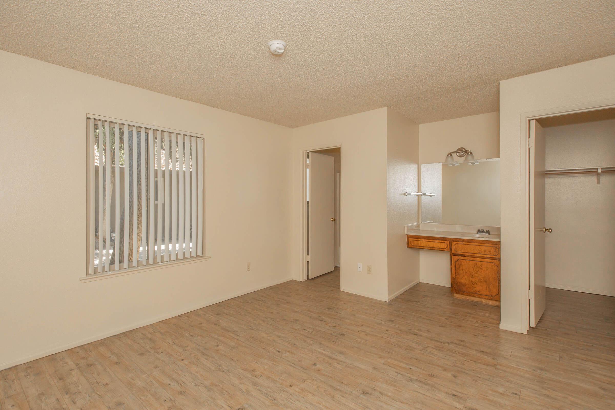 a room with a wooden floor