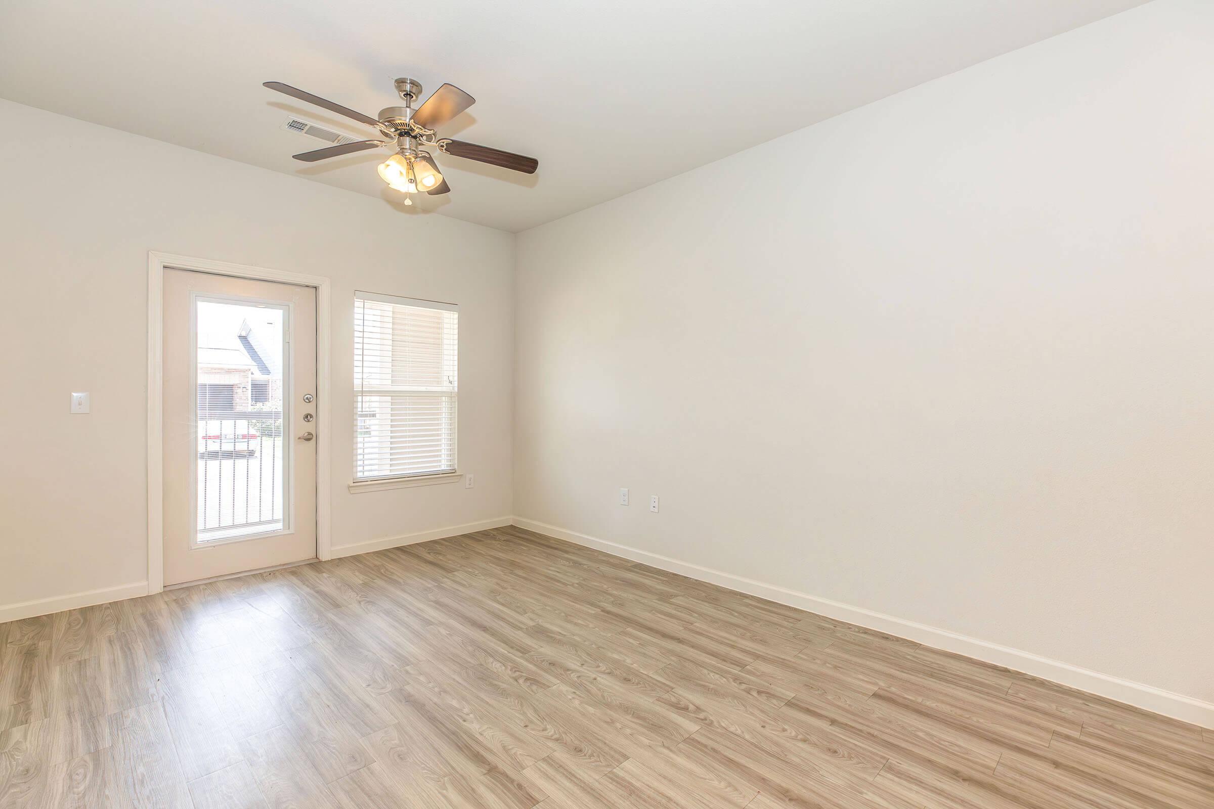 a room with a wooden floor