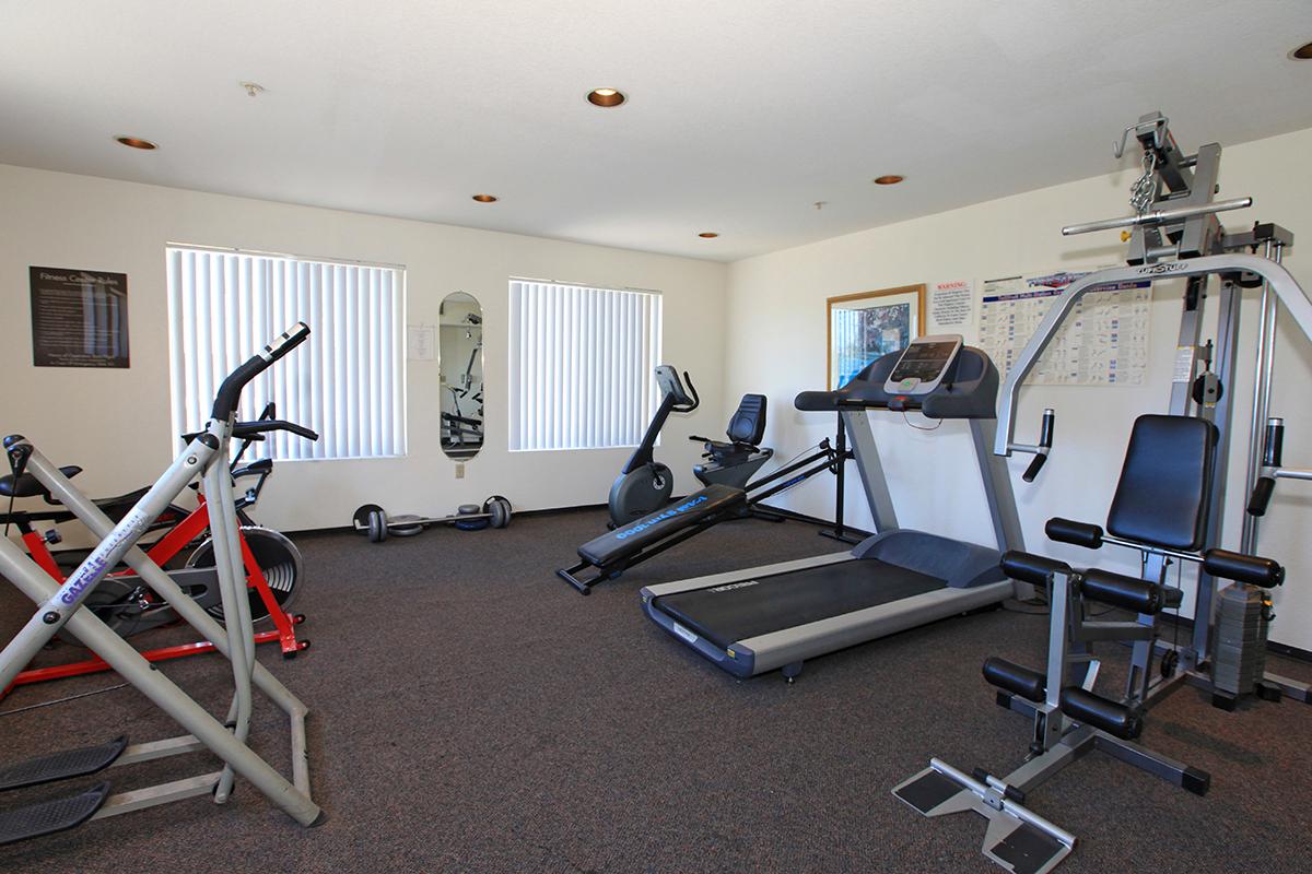 Work-out equipment in the community gym