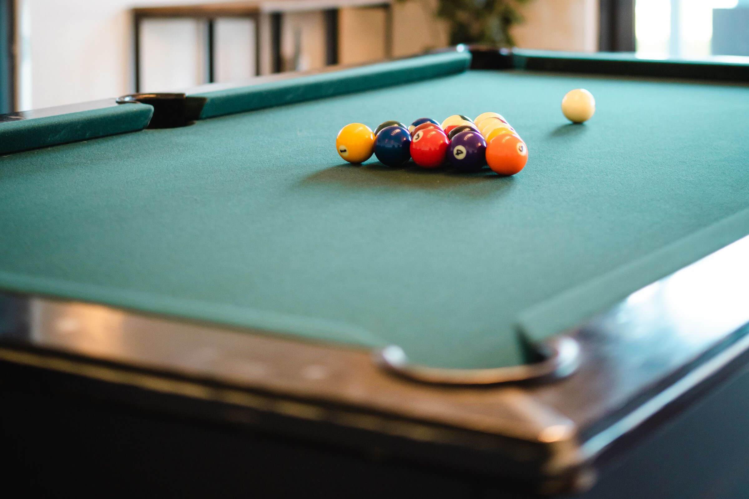 a colorful ball in a room