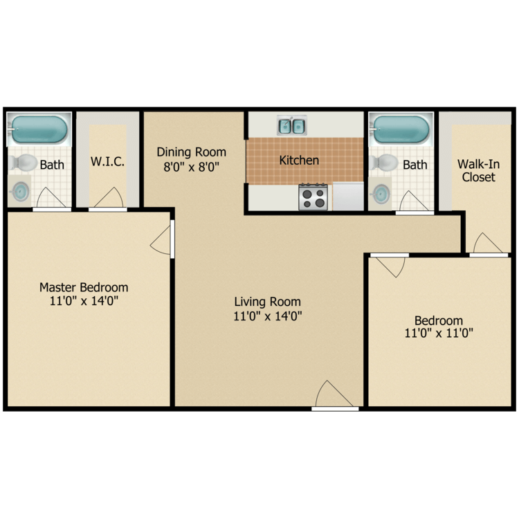 Floor plan image of Bishop Pine