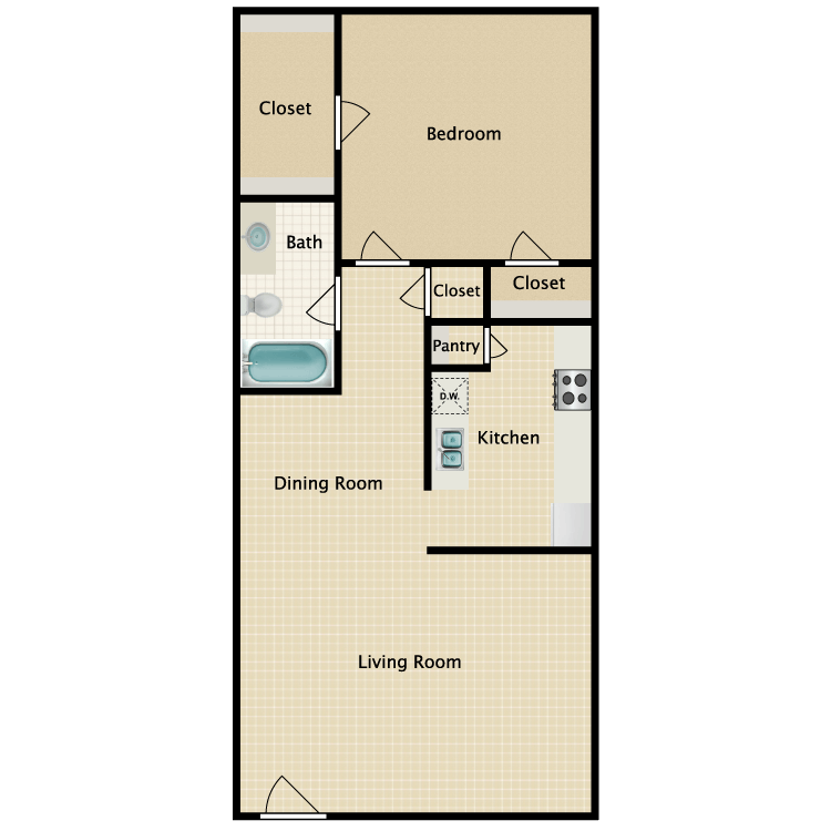 Floor plan image of Colonial 1