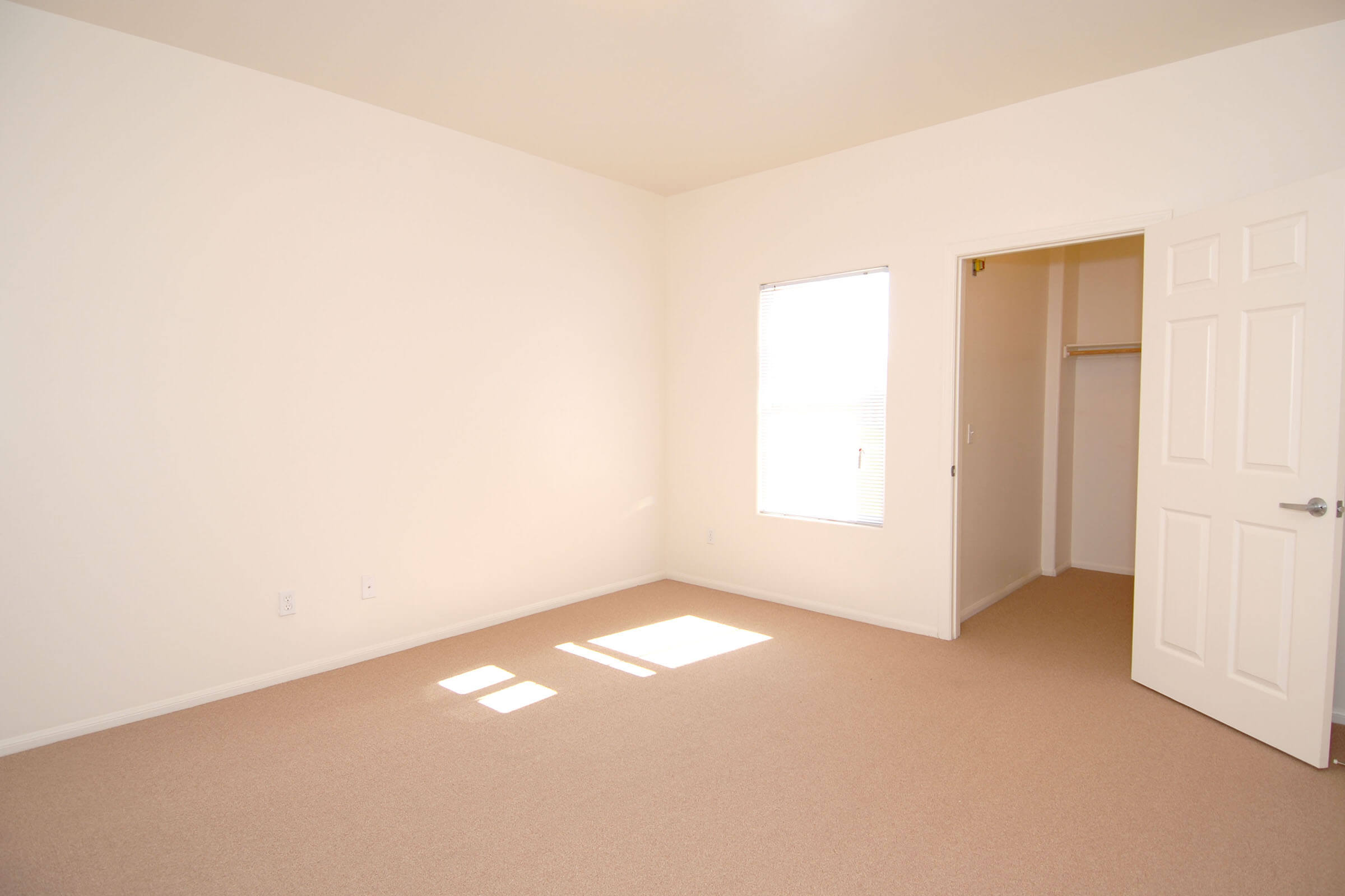 vacant bedroom with carpet