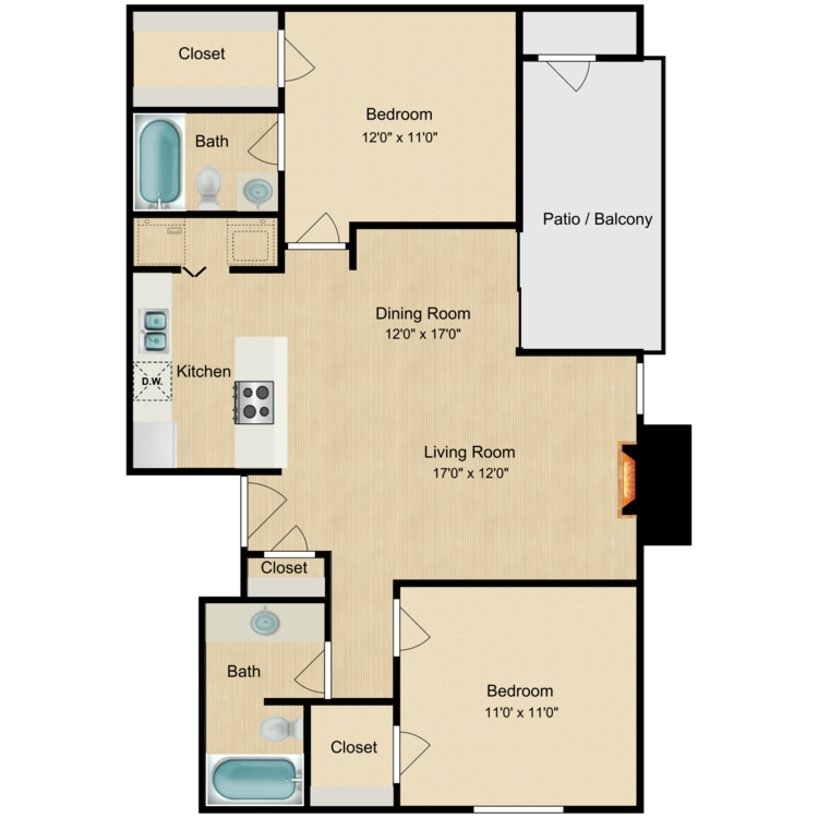 Floor plan image of The Plaza
