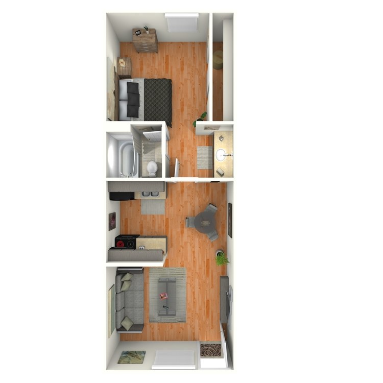 Floor plan image of One Bedroom