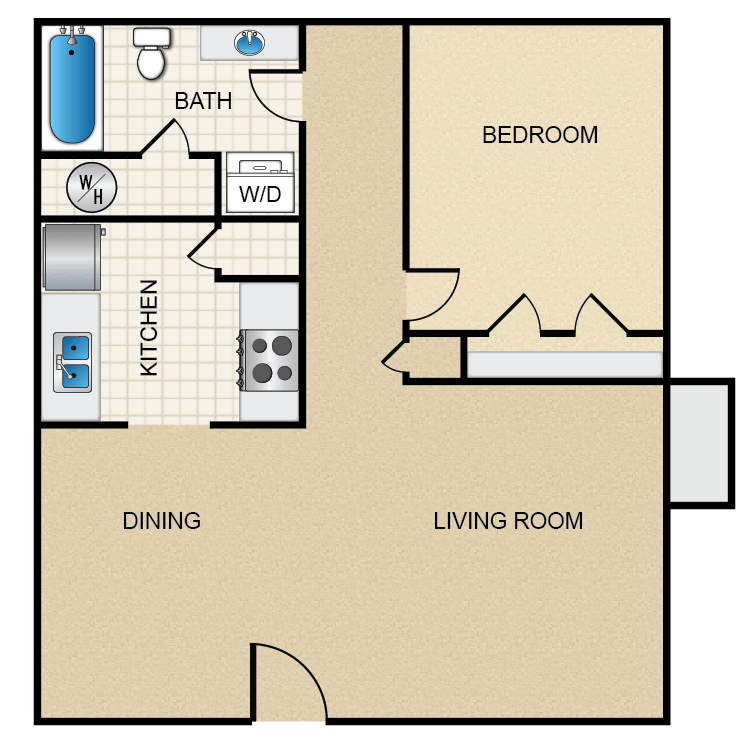 Floor plan image of 1 Bed