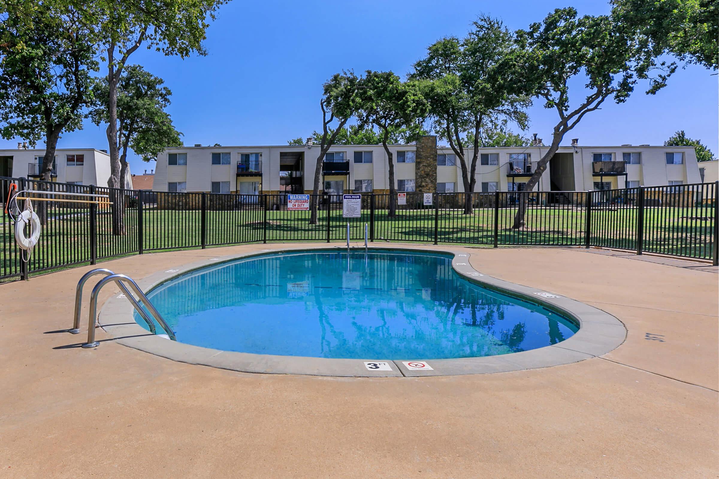 an empty swimming pool