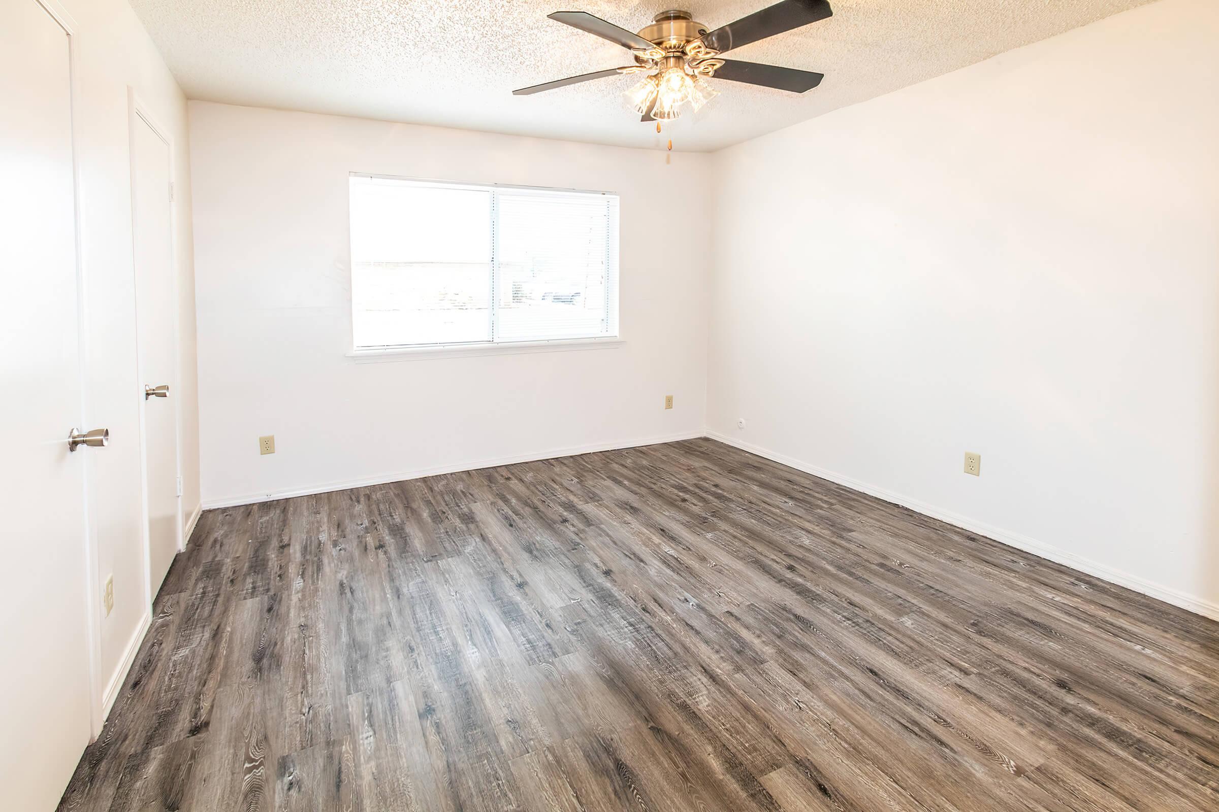 a room with a wooden floor