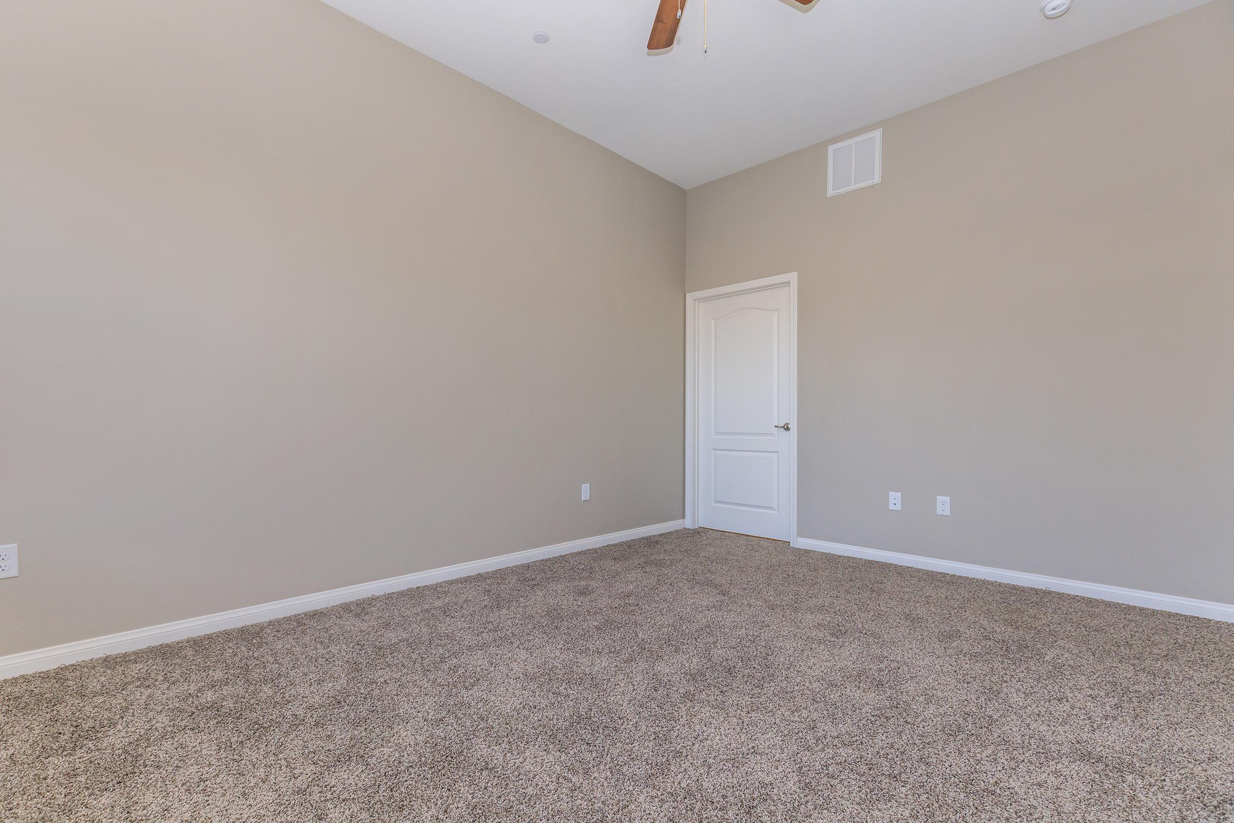 Bedroom with carpet