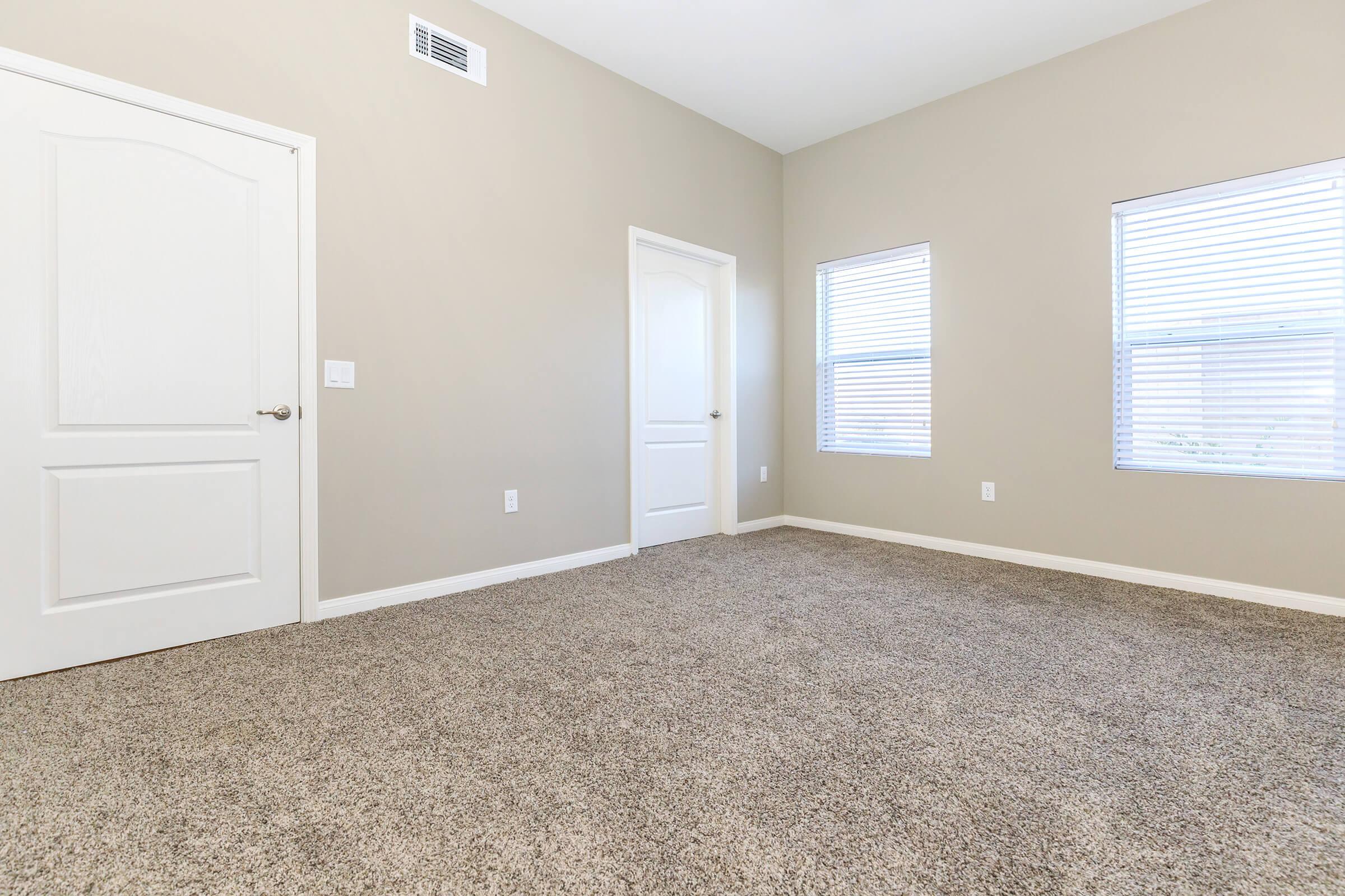 Carpeted bedroom