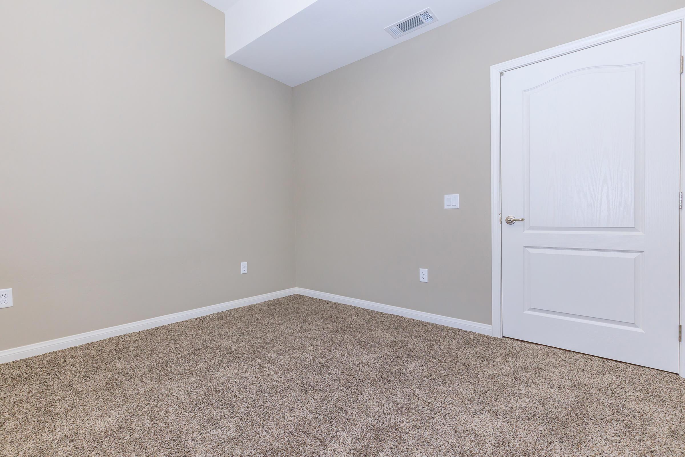 Unfurnished room with carpet