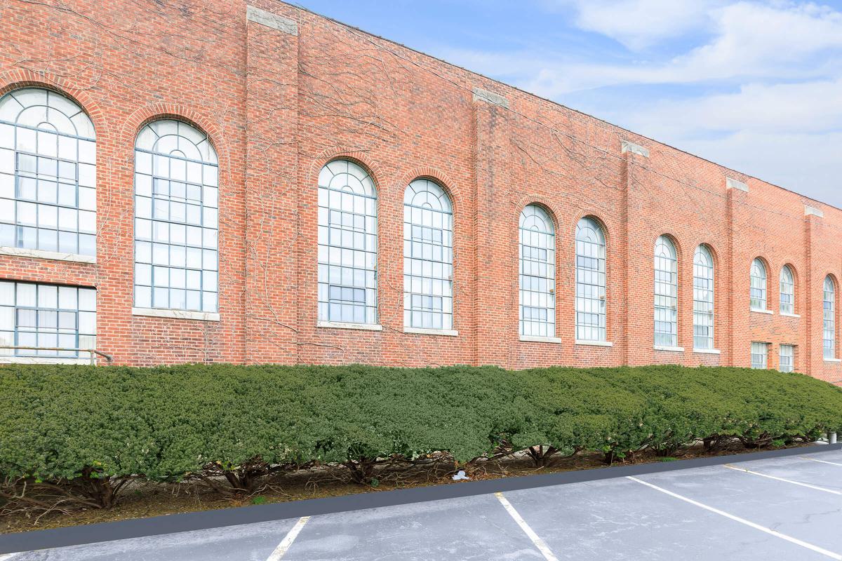 a large red brick building