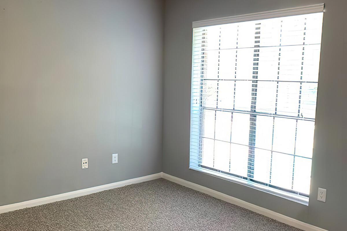 a room with a large window