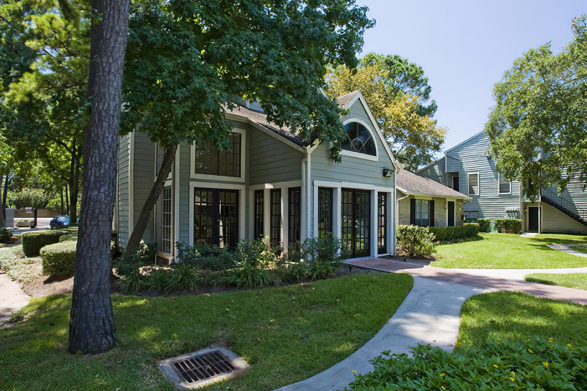 a large lawn in front of a house