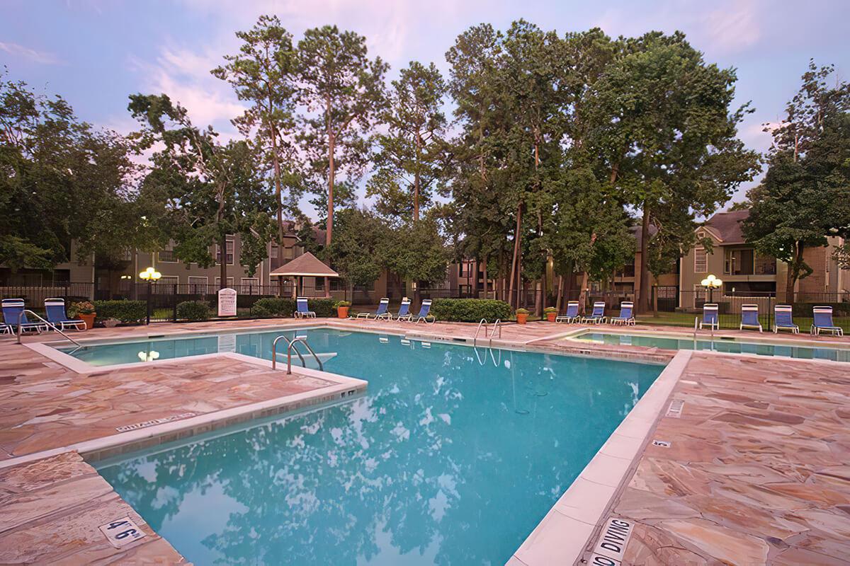 a large pool of water