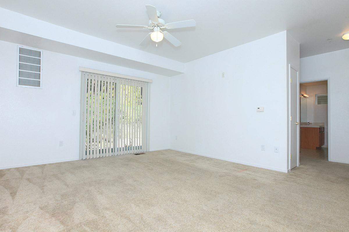 Living room in Sugar Pine floor plan at Lake Vista in Stateline NV