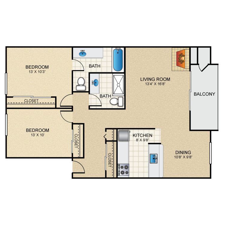 Floor plan image of Napoli