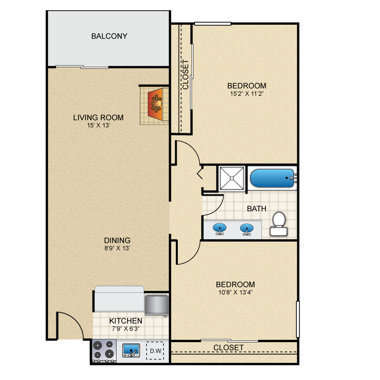 Floor plan image of Monet