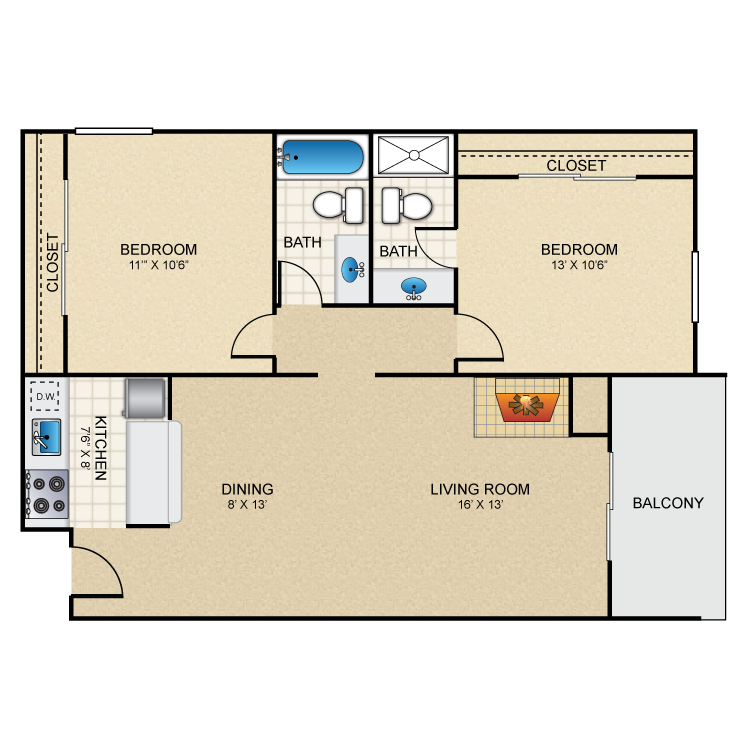 Floor plan image of Samba
