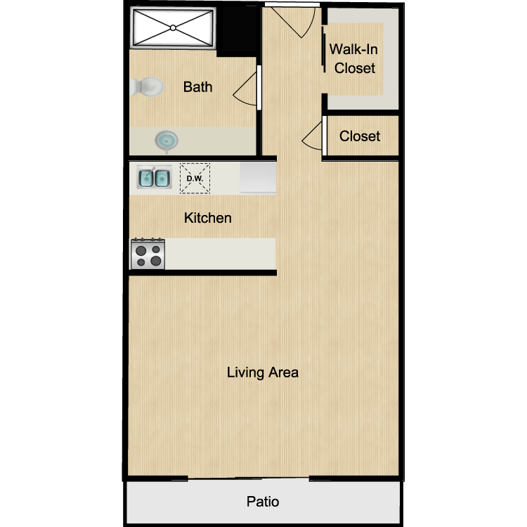 Studio floor plan image