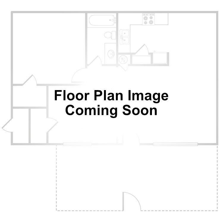 2 Bed 2 Bath, a 2 bedroom 2 bathroom floor plan.