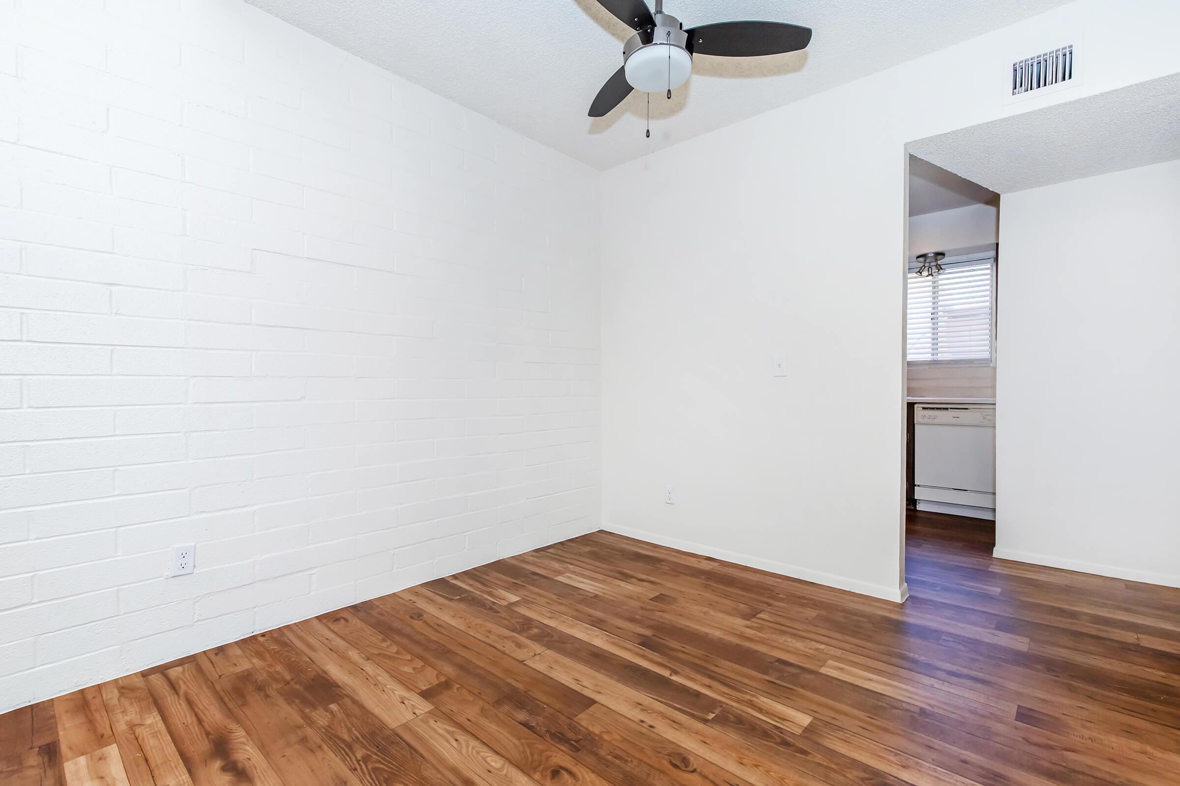 a room with a wooden floor