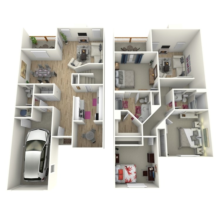 Floor plan image of The Arnold (Townhome)