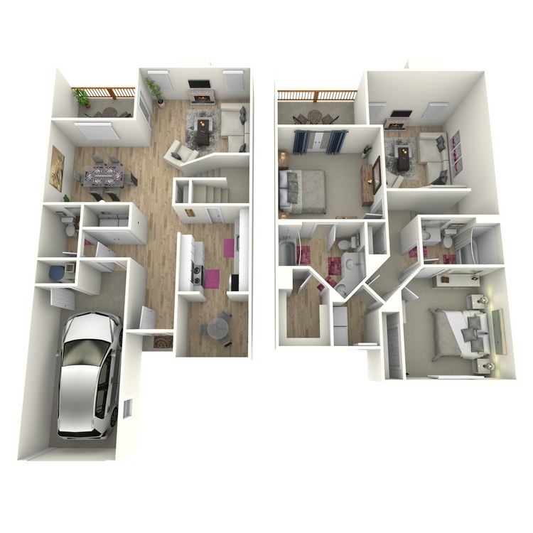 Floor plan image of The Autry (Townhome)