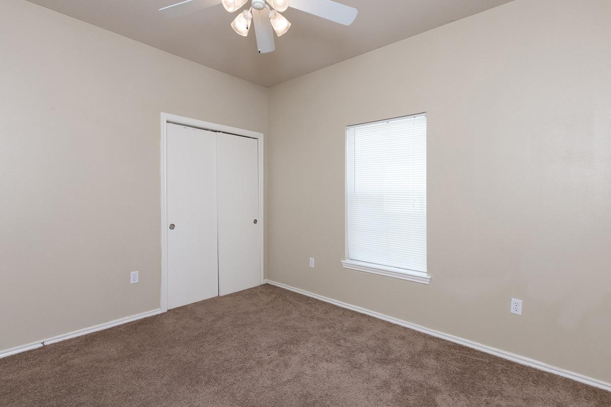 a double door in a room