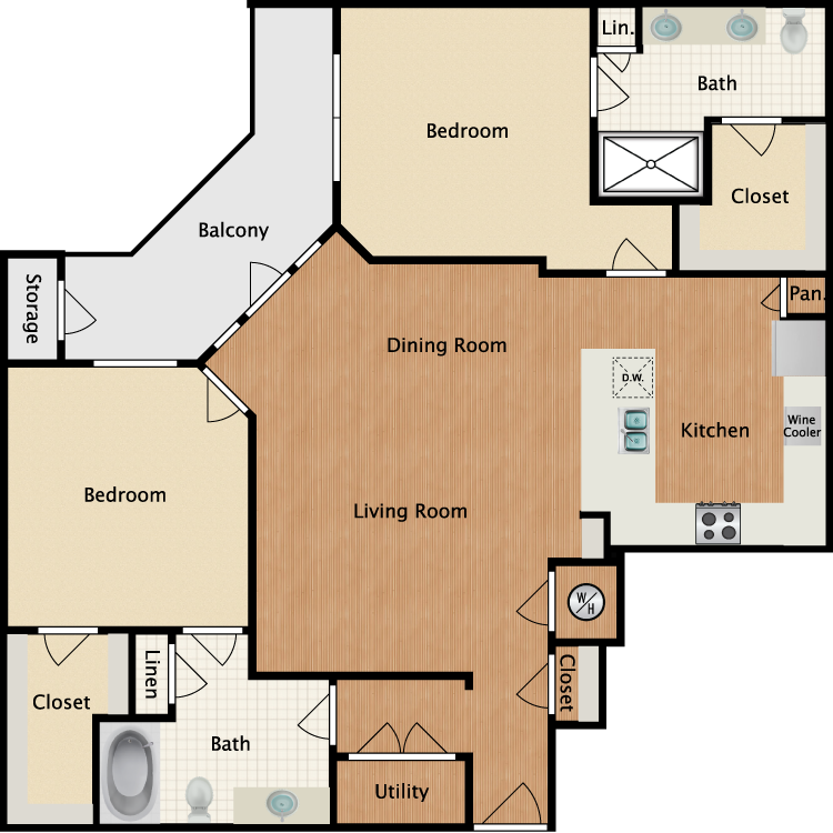 Floor plan image of B3