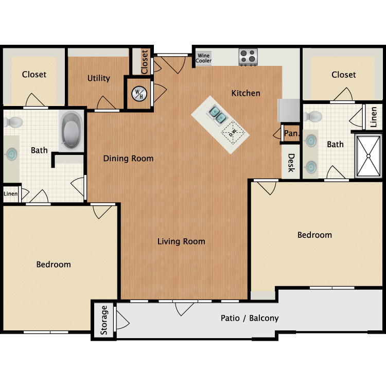 Floor plan image of B7