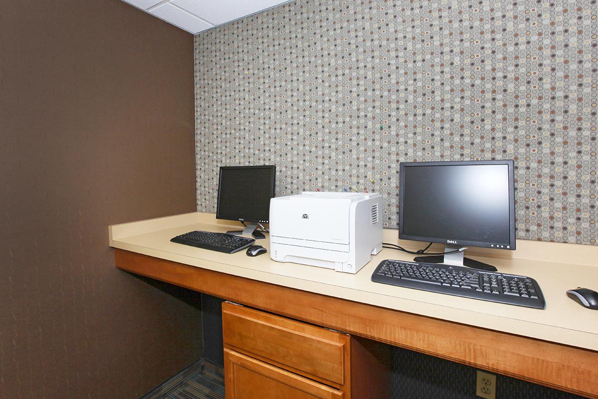 a desktop computer sitting on top of a desk