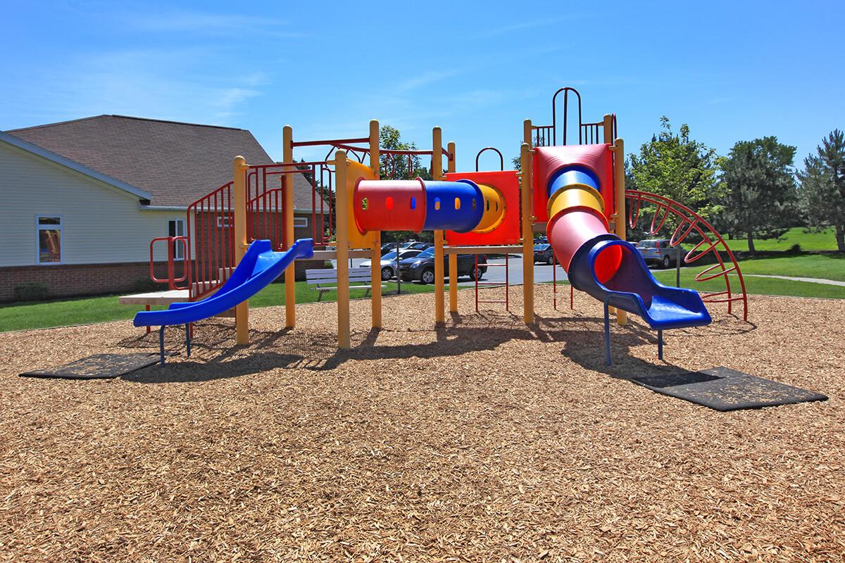 CHILDREN'S  PLAY AREA AT GREECE COMMONS